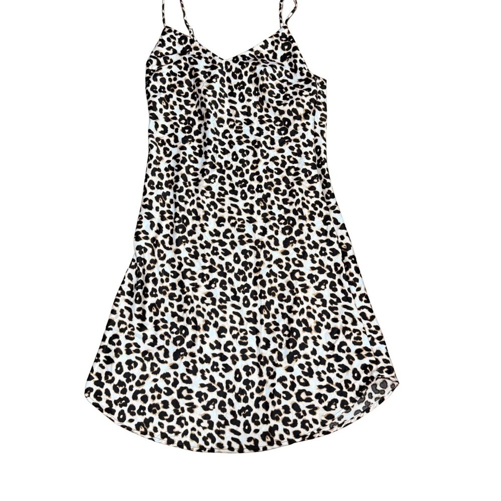 Audrey 3+1 Leopard Print Slip Dress